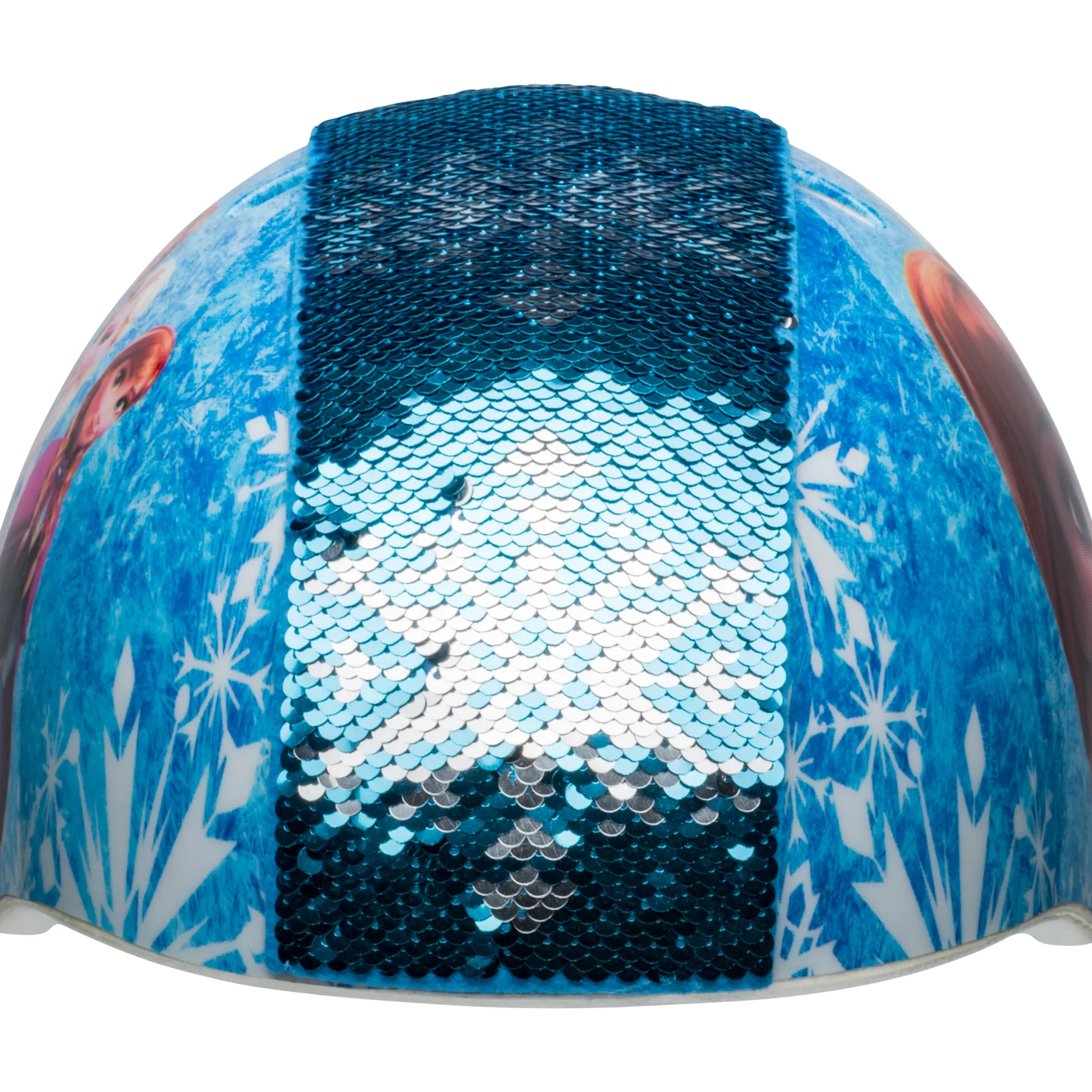 Kids Bell Helmets Frozen Sequins Flip