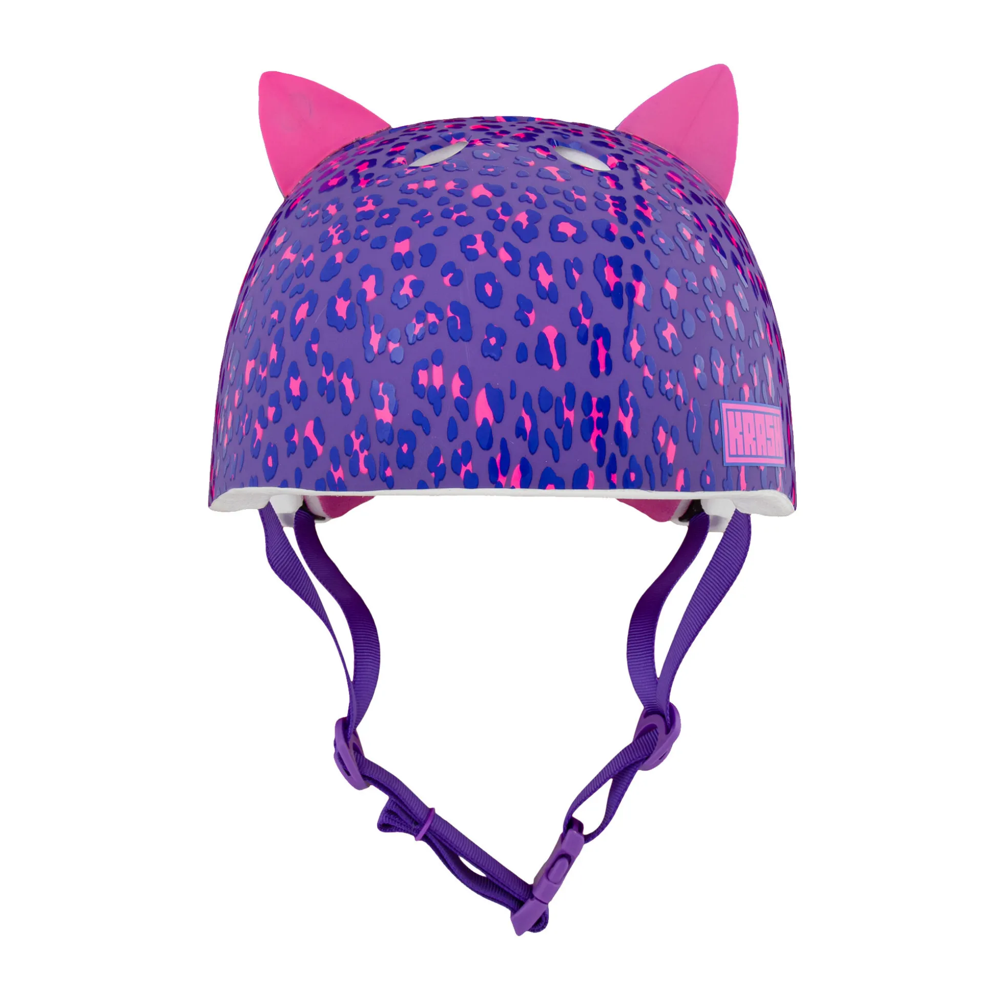 Kids Bell Helmets Leopard Kitty