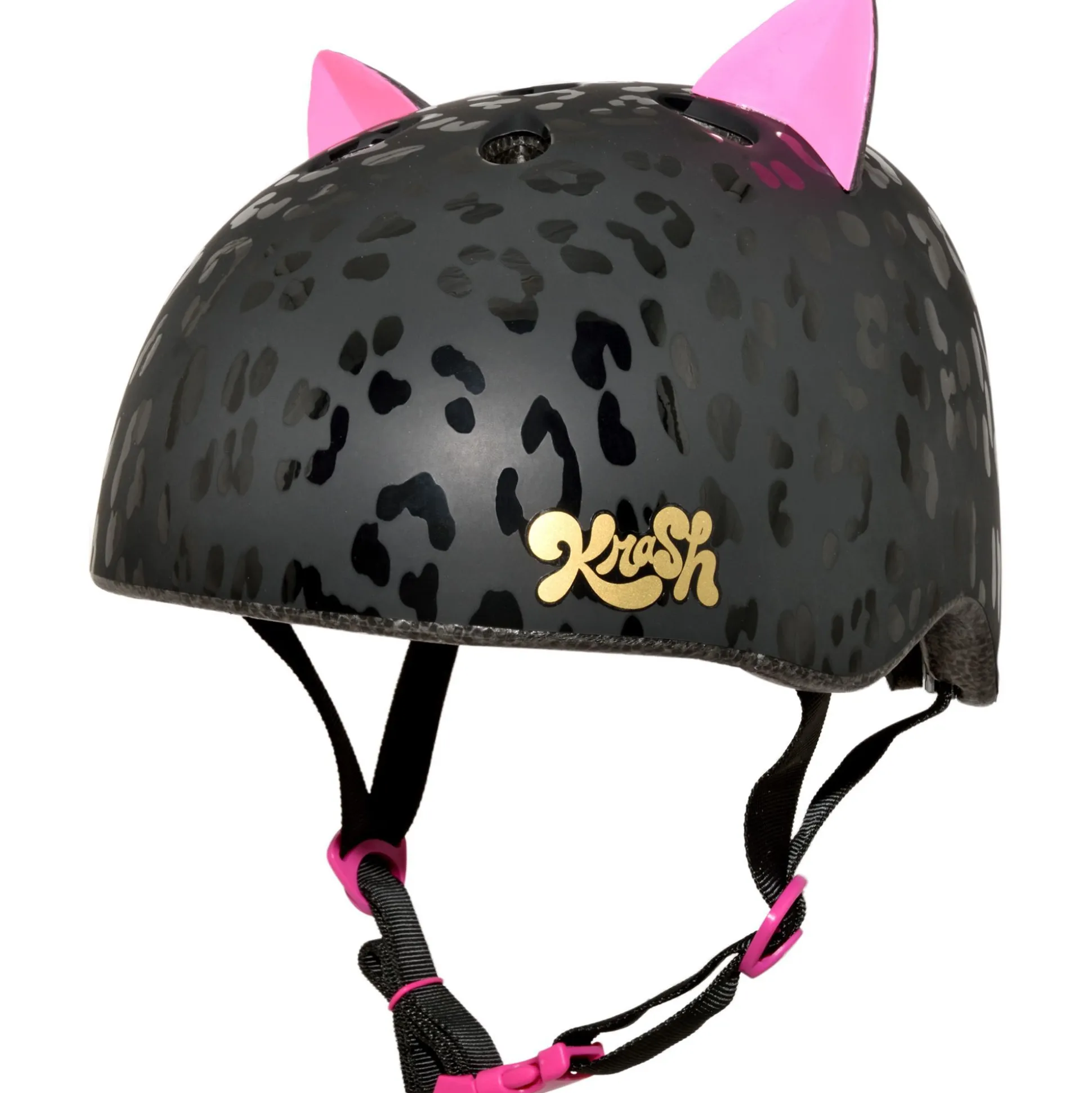 Kids Bell Helmets Leopard Kitty