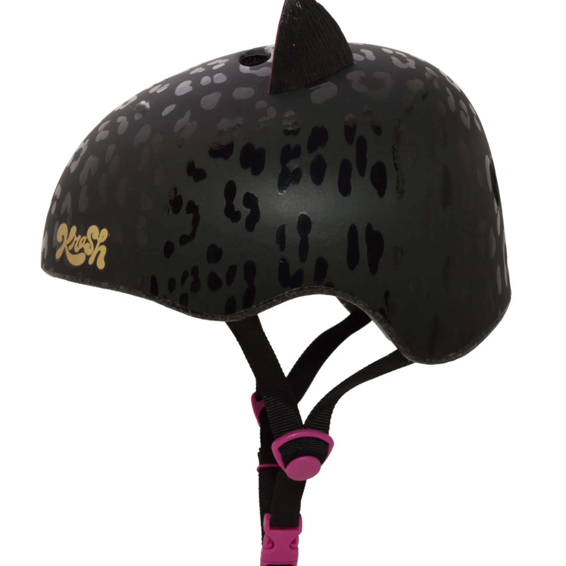 Kids Bell Helmets Leopard Kitty