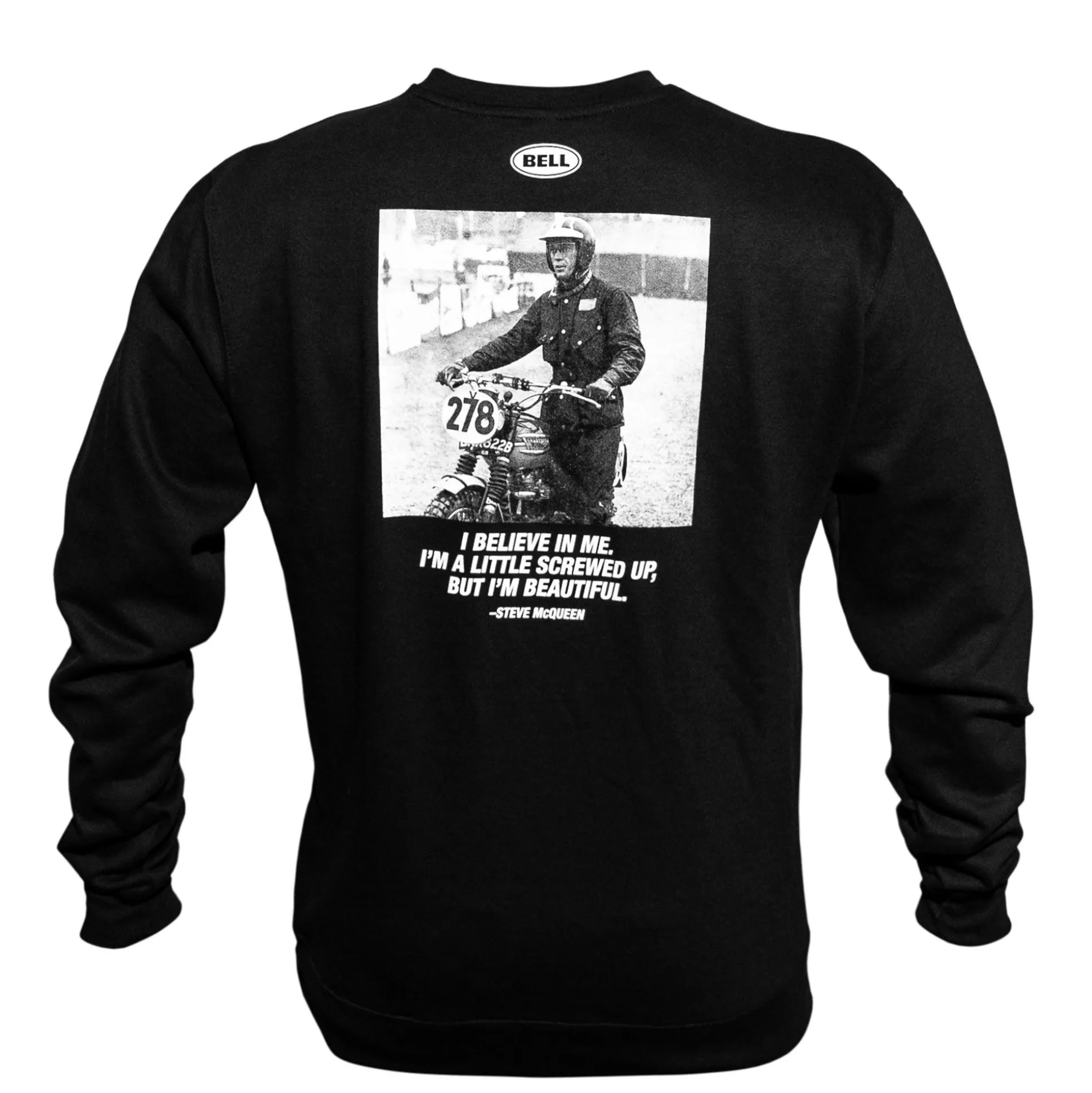 Bell Helmets Steve McQueen Believe Long Sleeve Crewneck Sweatshirt